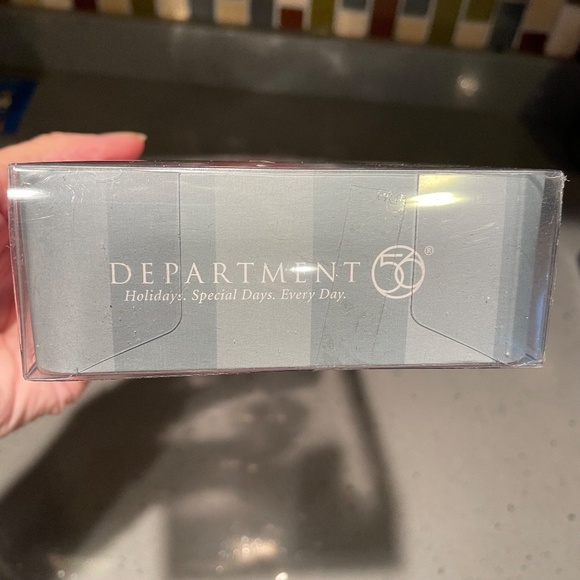 Never used vintage Department 56 set of 8 mini glass snowman ornaments - Picture 6 of 6